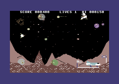 Space Walk screenshot 4 for Commodore 64